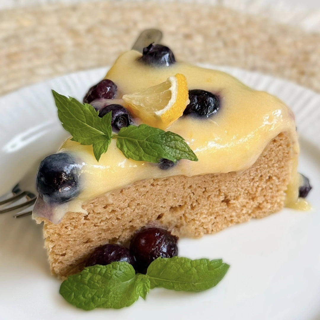 6-Minuten-Torte mit Weißschokoladengeschmack ohne Weizenmehl