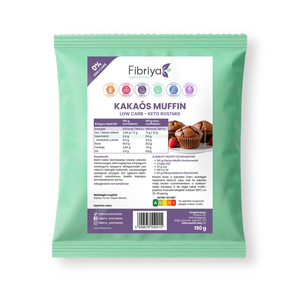 Fibriya Kakaós muffin rostmix